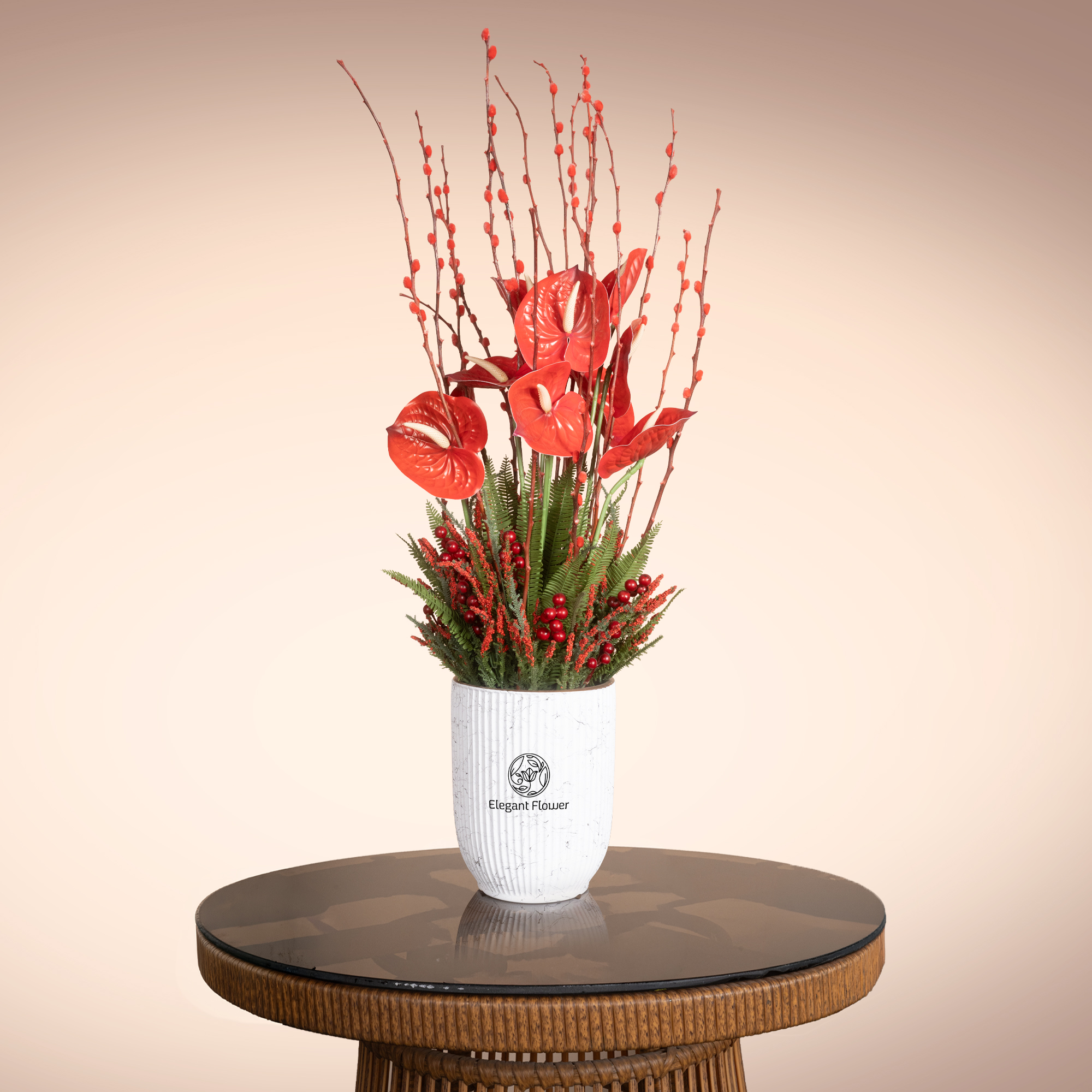 Red Anthurium Arrangement