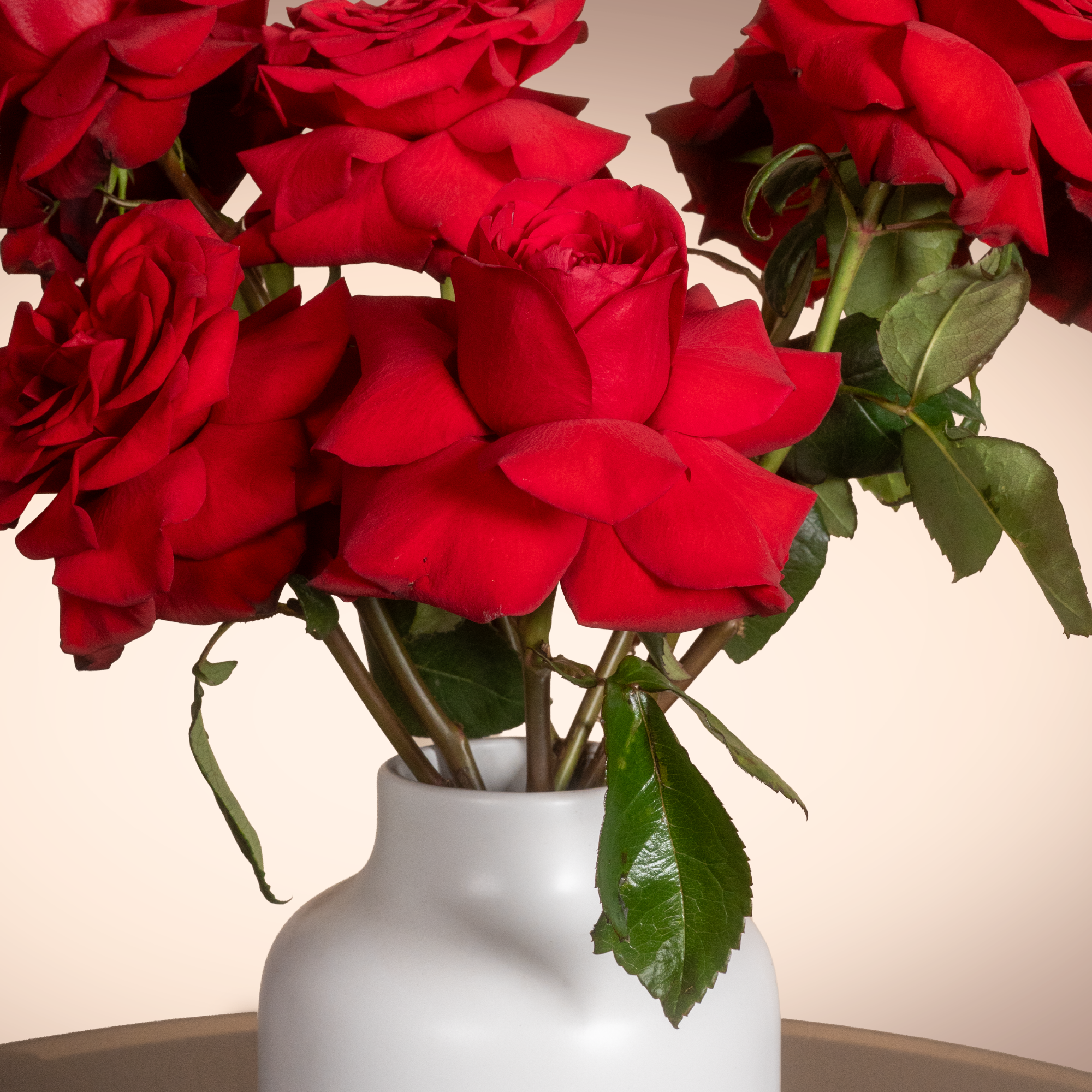 Simply Red Flowers Vase