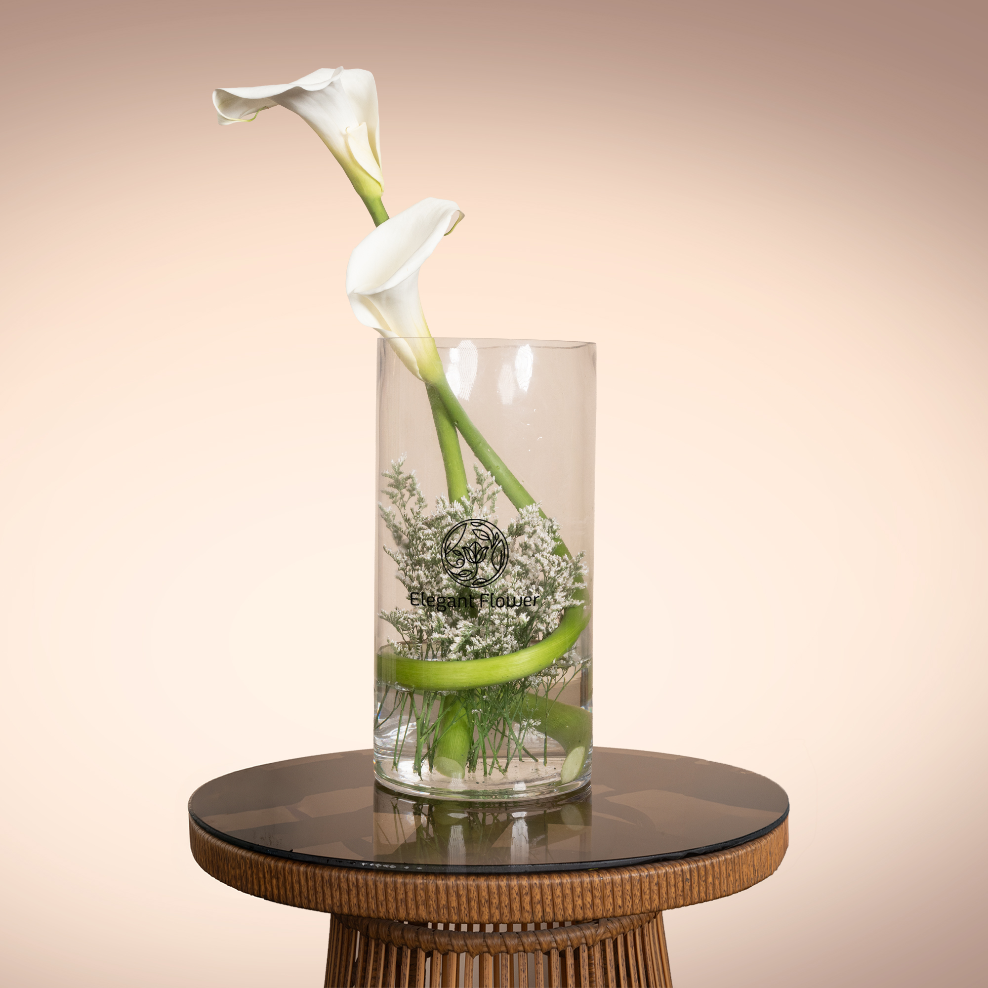 White Calla Grace Vase